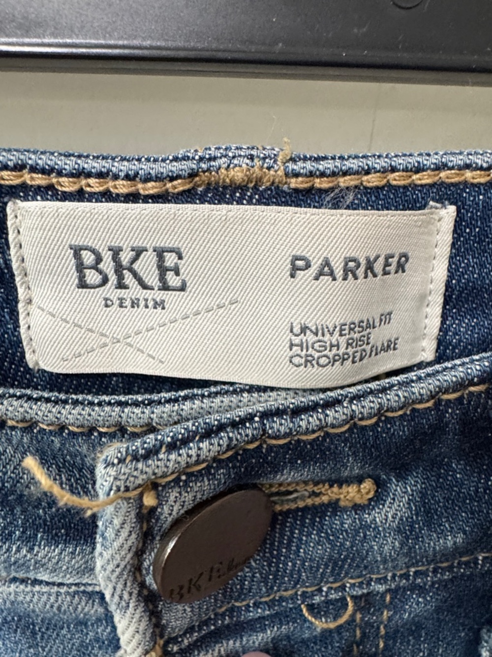 BKE Parker Women's Straight Leg Jeans - Faded Medium Blue Wash - Picture 6 of 7